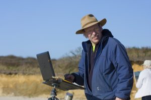 My brother, Jim, painting on Martha's Vineyard, October 2017