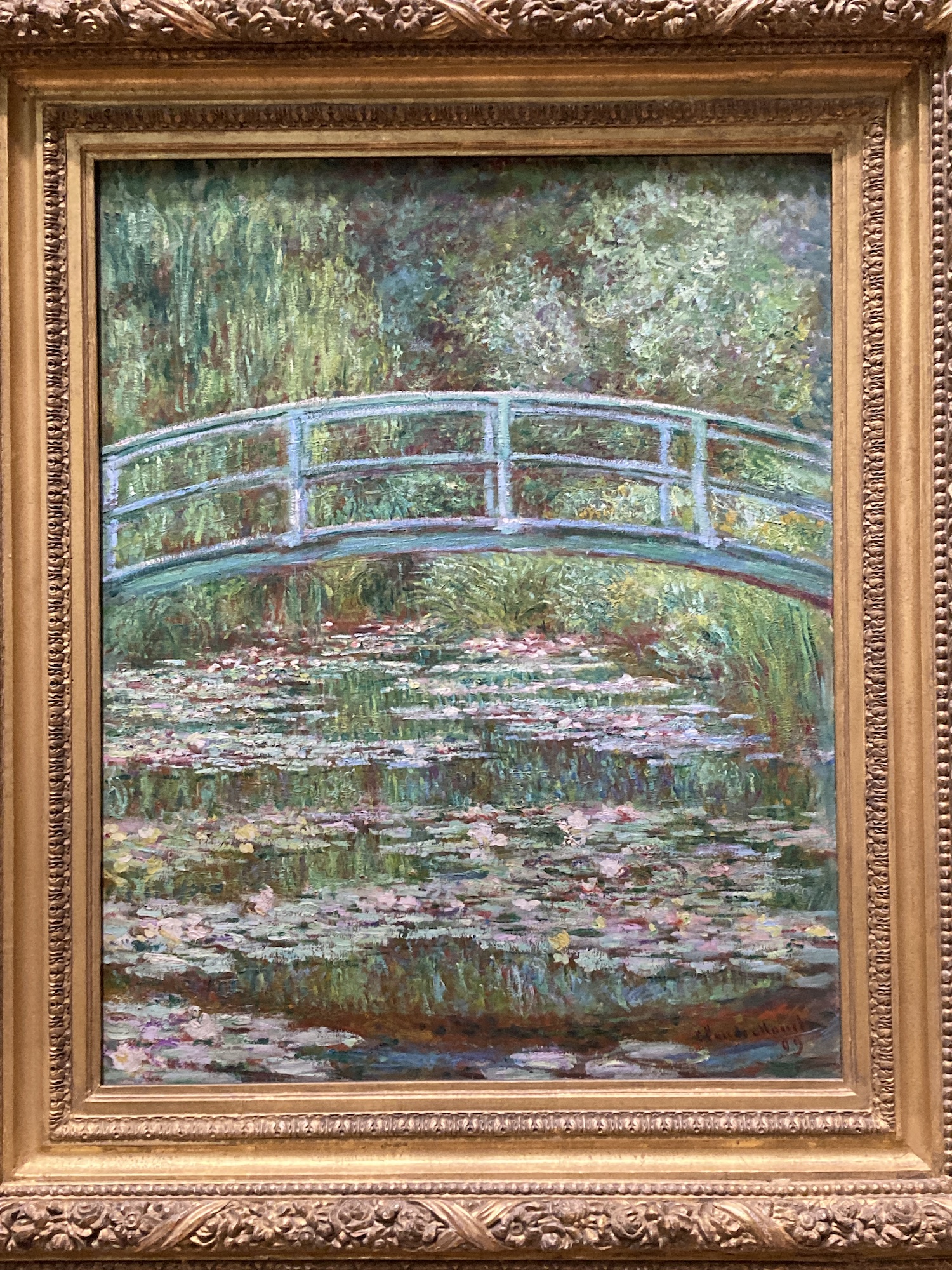 Claude Monet,  Bridge over a Pond of Water Lilies 1899, Metropolitan Museum of Art, New York, New York