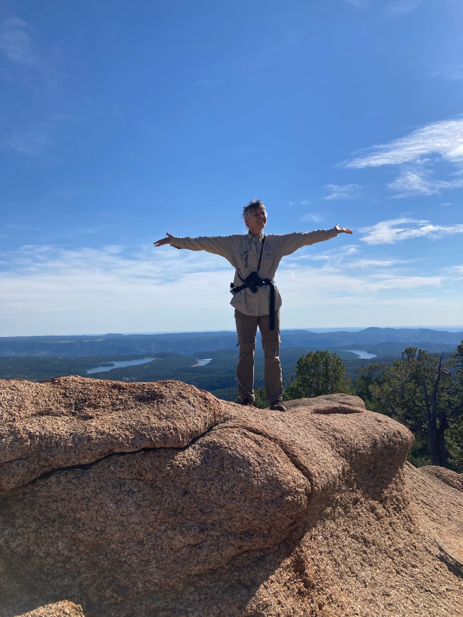 Nancy atop the Crags