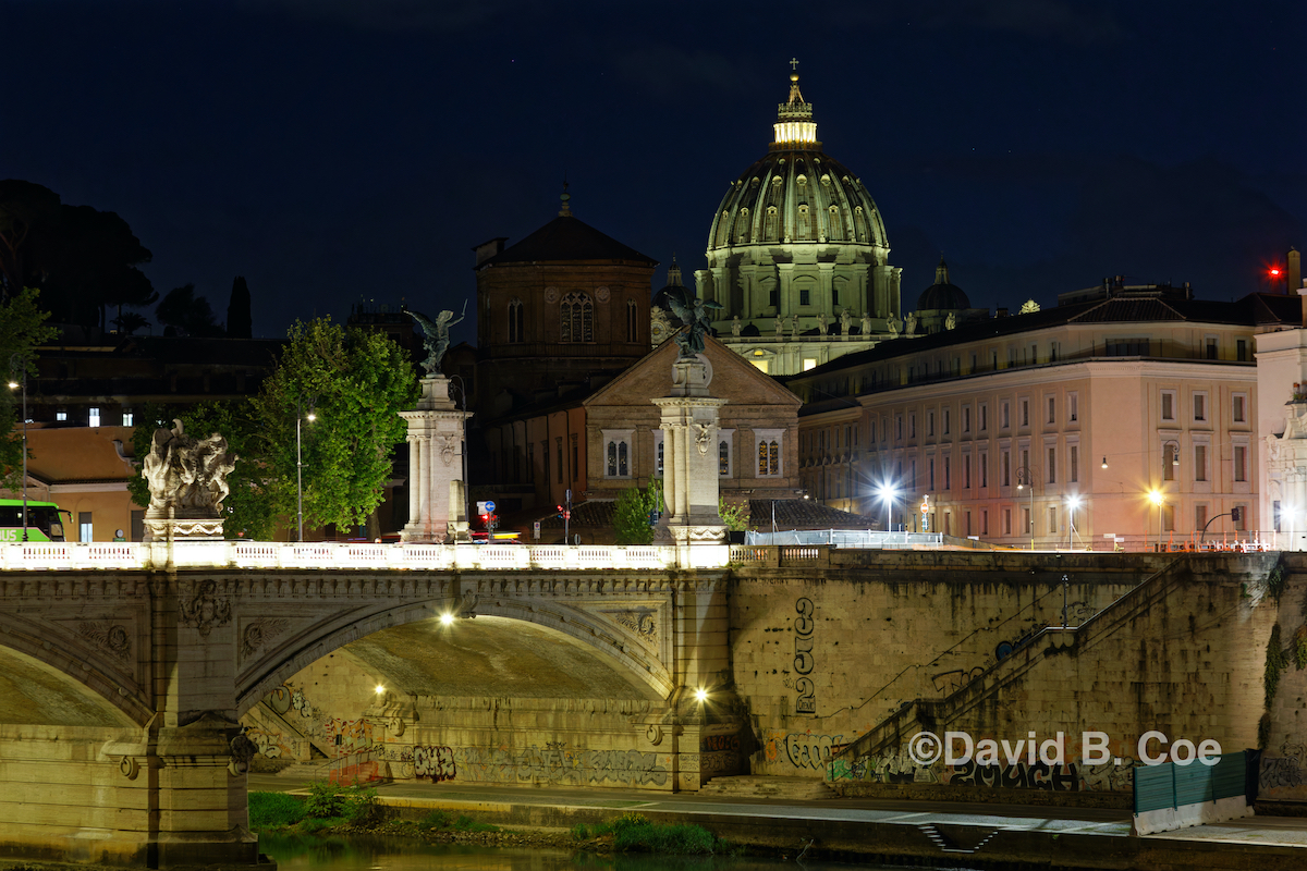 Rome, looking toward St. Peter's Basilica. Photo by David B. Coe