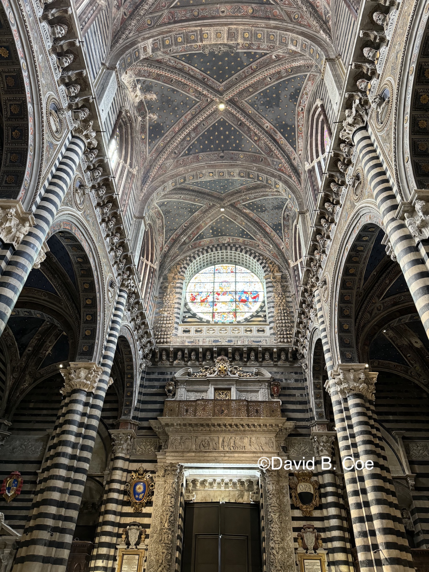 Interior of the Duomo di Siena. Photo by David B. Coe